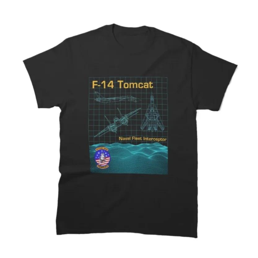 Naval Fleet Interceptor F14 Tomcat Fighter TShirt 100 Cotton ONeck Summer Short Sleeve Casual Mens Tshirt Size S3XL S