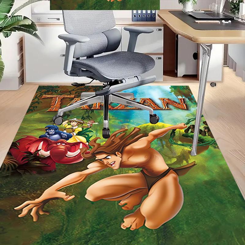 Tarzan'S Jungle Adventure Carpet For Playroom Bedroom Living Room Sofa Home Decorkids Game Area Rug Nonslip Floor Mat