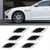 Car Styling 3DShark Gill Car Side Fake Vent Sticker Metal Chrome Fine Decoration
