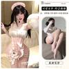 Original pure lace free cute maid uniform sexy fun free small chest underwear set
