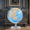 EXCELLENCE 14cm Metal with Stand Rotating Geography Education Globe Earth World Map Led Lights School Teaching Tool