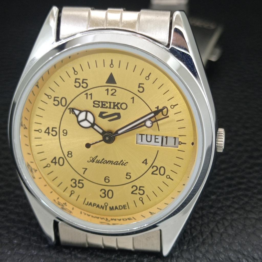 REFURBISHED SEIKO 5 AUTOMATIC 6309A VINTAGE JAPAN MENS GOLDEN WATCH a442288-1