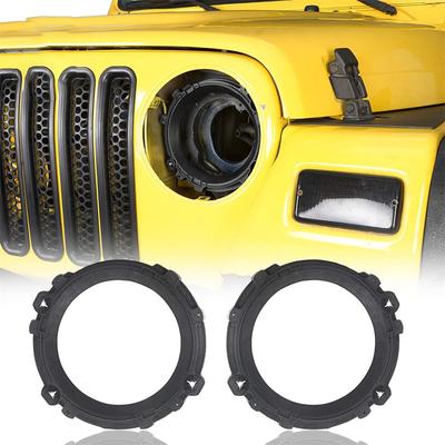 2 Stuks 7 Inch Koplamp Montagebeugel Ringen Voor Wrangler Tj Modellen 1997-2006