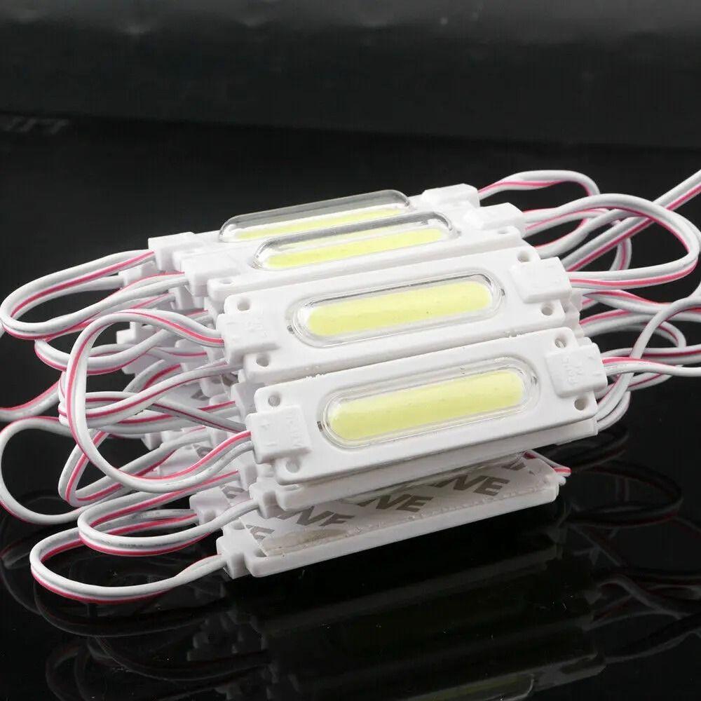 10pcs/lot 12V COB LED Module Waterproof Indicator Light Warning Lamp LED Back Light  Sign Channel