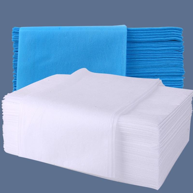 Disposable Bed Sheets for Beauty Salons with Holes Thicken Soft Ventilate SMS Non-woven Mattress Hotel Bed Towels Bedding 100pcs