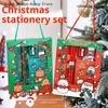 6Pcs/set Cartoon Christmas Kawaii Children Stationery Set Pencil Sharpener Erasers Pencils Rulers School Stationery Supplies