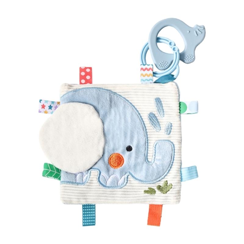 

Multifunctional Infant Teething Towel Security Blanket Soothing Cloth For Hand Grip Training And Teething Pains Relief 1
