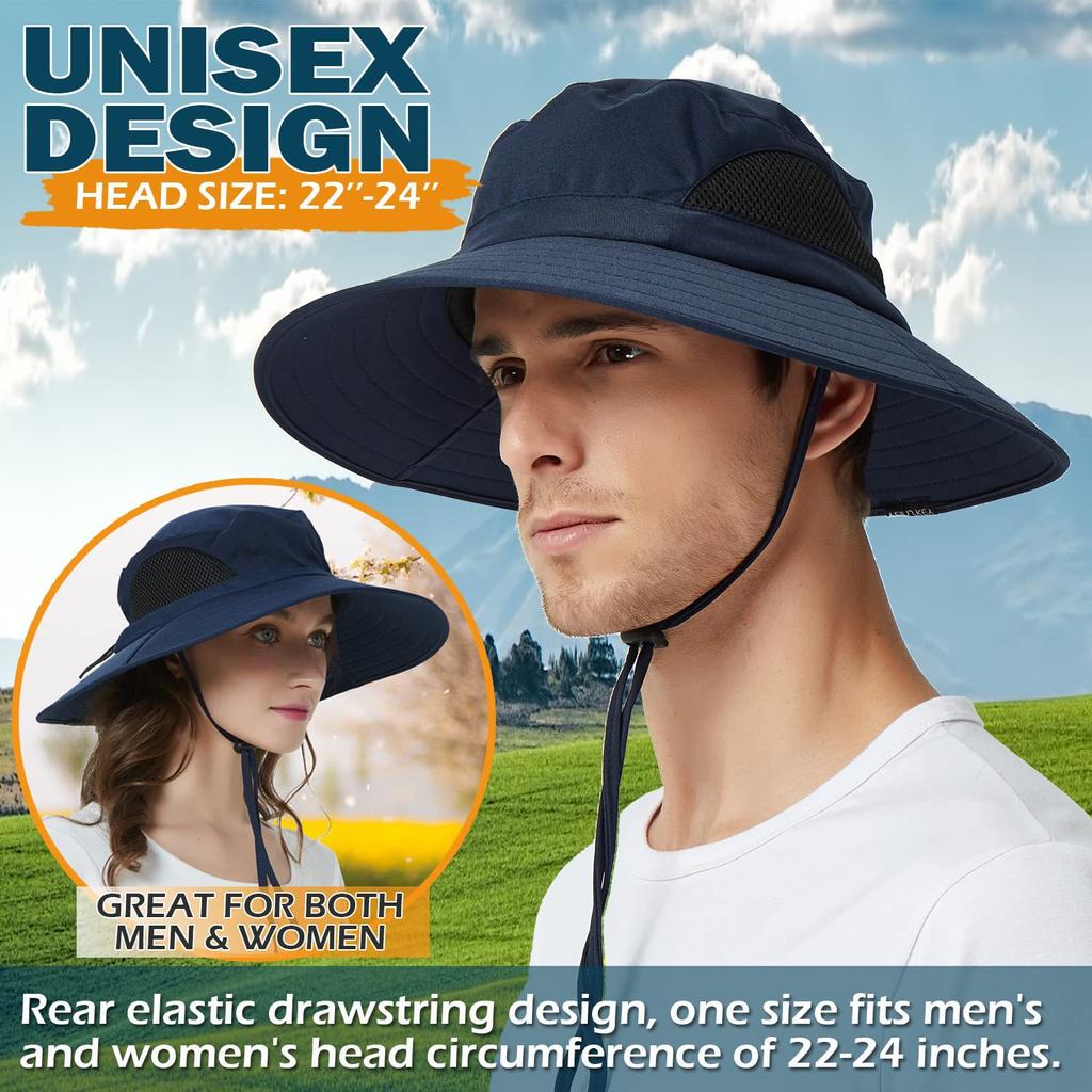 Summer Sun Hats UV Protection Outdoor Hunting Fishing Cap For Men Women Hiking Camping Visor Bucket Hat Fisherman Hat