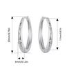 WOSTU S925 Luxury Wedding Earrings 925 Sterling Silver Zircon Star Hoop Earring Women Engagement Pendients Party Jewelry Gift