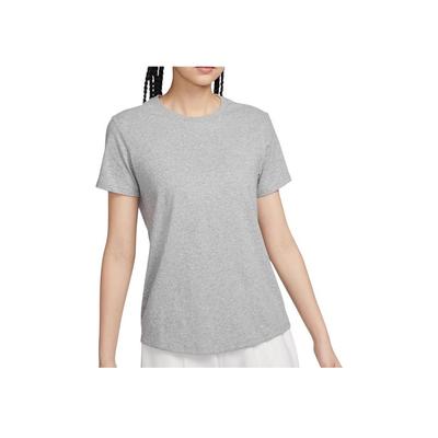 Solid Color Breathable Simple Casual Short Sleeve T-Shirt Women Tops Gray FJ7129-063