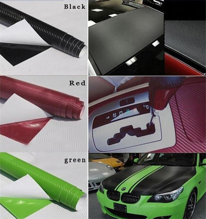 Mode Carbon Fiber Vinyl Film Motorrad Carbon Fiber Car Wrap Blatt Rolle Film Aufkleber Aufkleber
