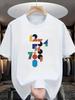 Funny Graphic Print T Shirts Unisexs Cotton Tshirt Unisex Casual Oneck Shortsleeve Tees Streetwear Tops 2026 Summer Clothing