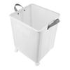 Foldable Laundry Basket with 4 Wheels Space Saving Portable Storage Hamper for Clothing Toys Home Sundries