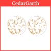 Boucles d'oreilles géométriques élégantes en alliage, forme ronde à la mode pour femmes, bijoux tendance