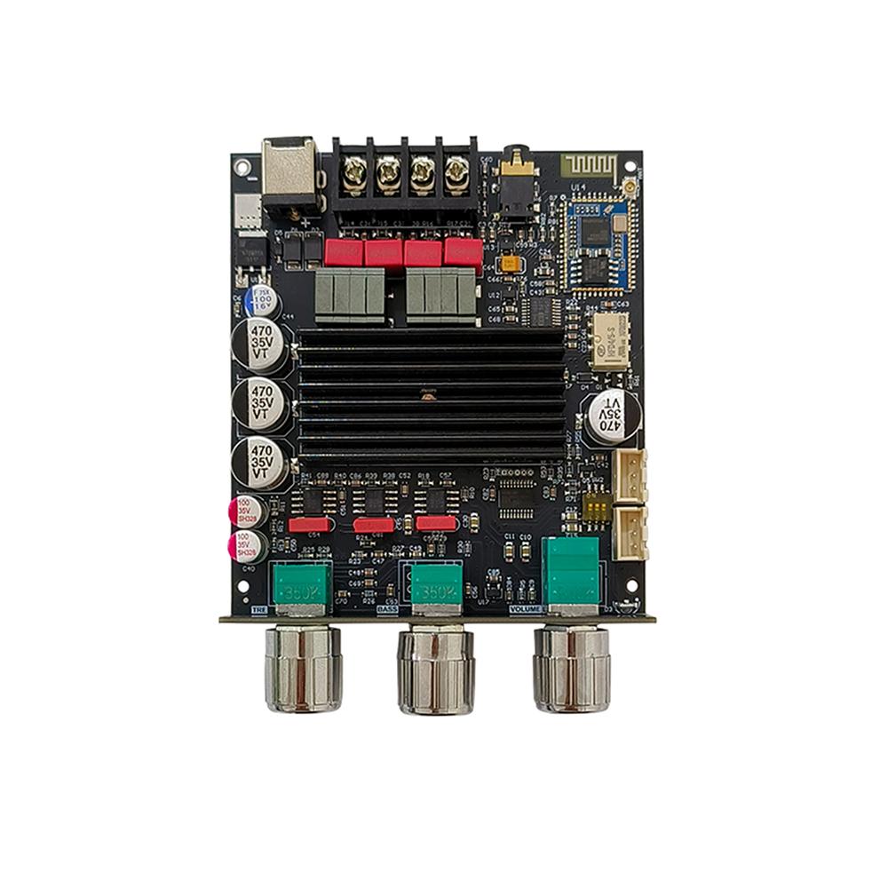 

ZK-1002Q Плата Bluetooth-підсилювача QCC3034 APTX-HD Чіп TPA3116D2 100 Вт+100 Вт 2.0-канальний модуль підсилювача звуку без втрат для дому, KTV