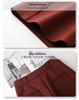 Ancola Women's High-Waisted Red Shorts - Spring 2025 Collection: Loose, Straight, Slimming, Wide-Leg Trousers