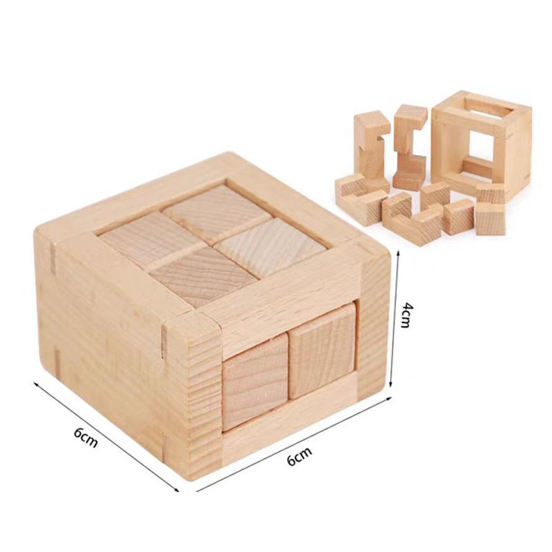 Образовательные игрушки-распутывалки, Соединяющиеся кубики-пазлы, Деревянные головоломки для взрослых и детей, Игры для теста IQ, Креативные подарки