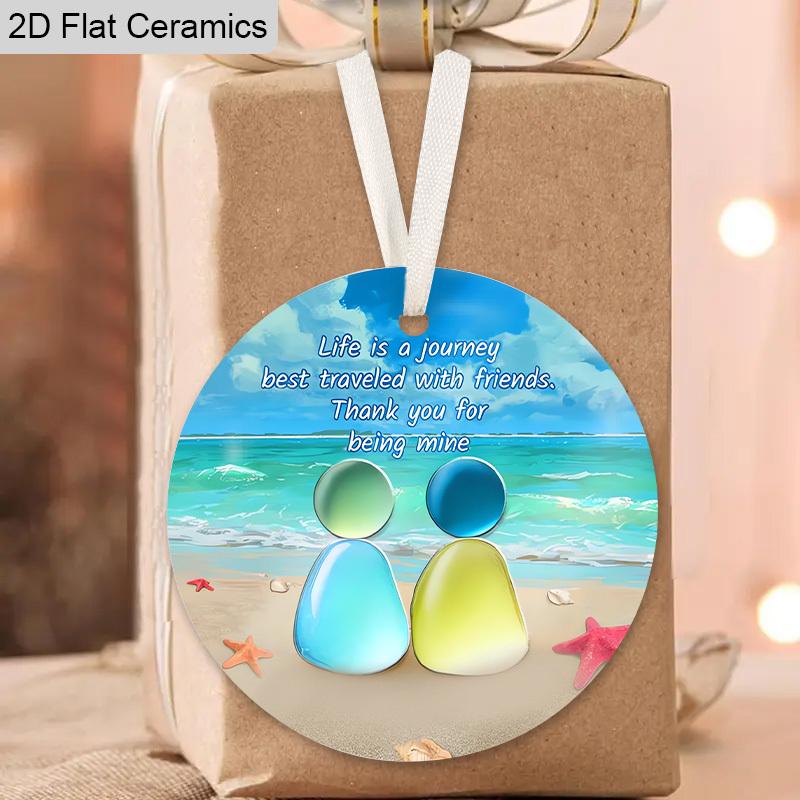 Friendship Pedent Friendship Keepsake Gifts for Friends Besties Sister Soulmate Classmates, Perfect for Birthday,Christmas, All-season Holiday Decor