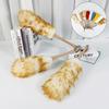 Washable Wool Duster Soft Brush Long Handle Multipurpose Cleaning Tools Lightweight Wooden Handle Wool Dust Collector