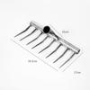 Multi-Tooth Iron Rake for Leveling and Raking Soil in Gardens and Agriculture