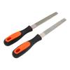 2 Pcs Metal File 6 Inch Alloy Steel Flat Hand Metal File with Anti Slip Handle for Deburring Trimming Chamfering