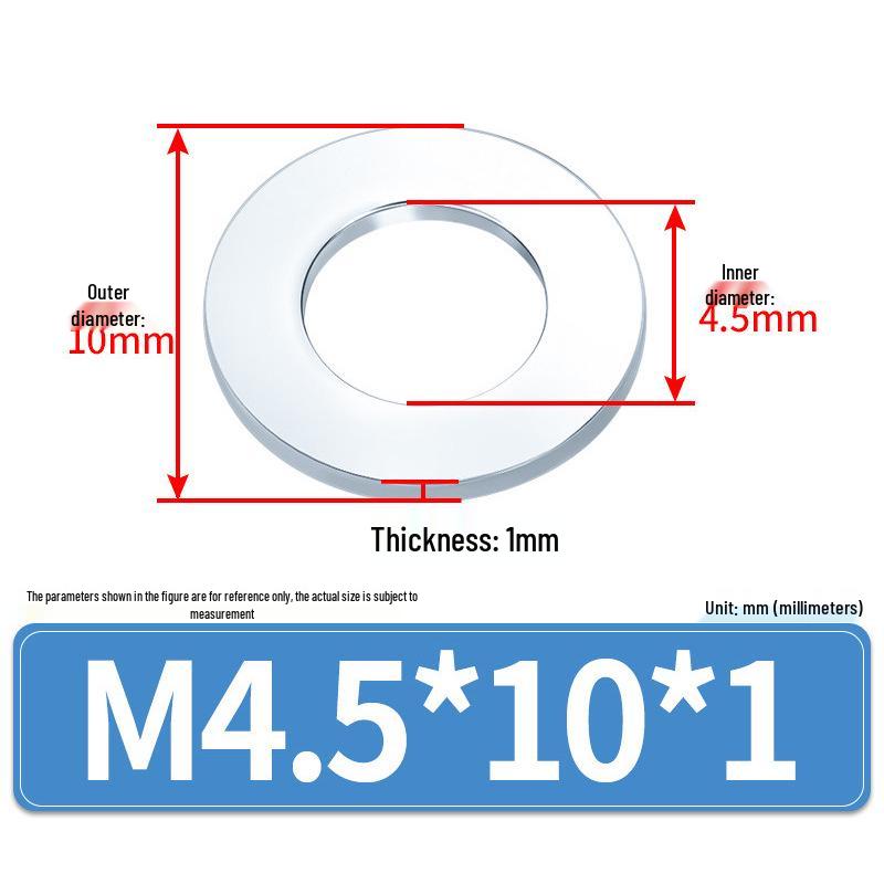 Extra Large Galvanized Metal Flat Washer (Sizes M1.6-M14)