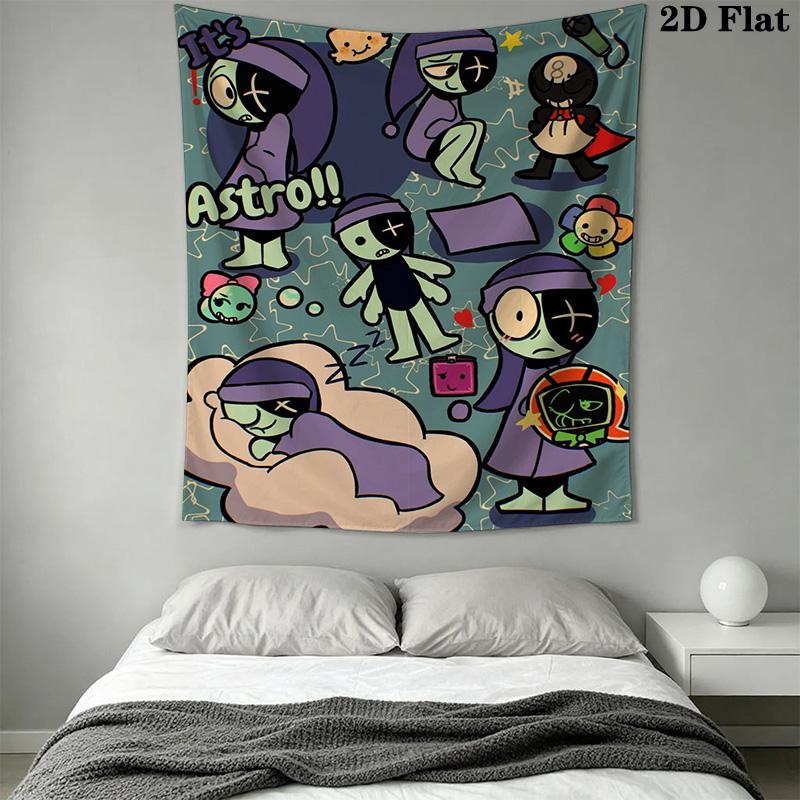 Dandy's World Pattern Home Decor Tapestry, Wall Hanging, Decorative RV Wall Cloth.MGT0918126