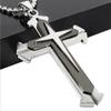 Mode Mannen Kruis Ketting Religieus Geloof Jezus Kruis Hanger Hip Hop Kettingen voor Mannen Kruis Sieraden Jubileum Cadeau