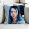 BillieE EEilish Bad Guy Pillow Case Square DoubleSided Sofa Cushion Cover Bedroom Bedside Pillow Gift