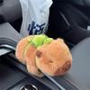 Capybara Armband Gevuld Pluche Dier Schattige Capybara Schildpad Rugzak Drukknop Armband Zacht Speelgoed Cadeaus Voor Capybara Fans Vrienden