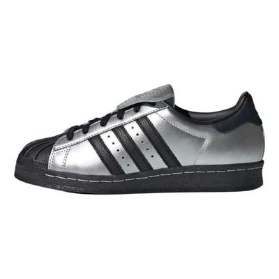 Originals Superstar Metallic Silver Core Black Comfortable Versatile Liquid Silver Thin Sole Durable Low Top Sneakers Unisex Sneakers JH5669