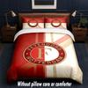 Feyenoord Design Bett Bettwäsche Set 1 Bettbezug + 2 Kissenbezüge Weich Atmungsaktiv Haushalt Bettwäsche