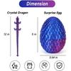 3D Printed Dragon Egg, Mystery Crystal Dragon Egg Fidget Toys