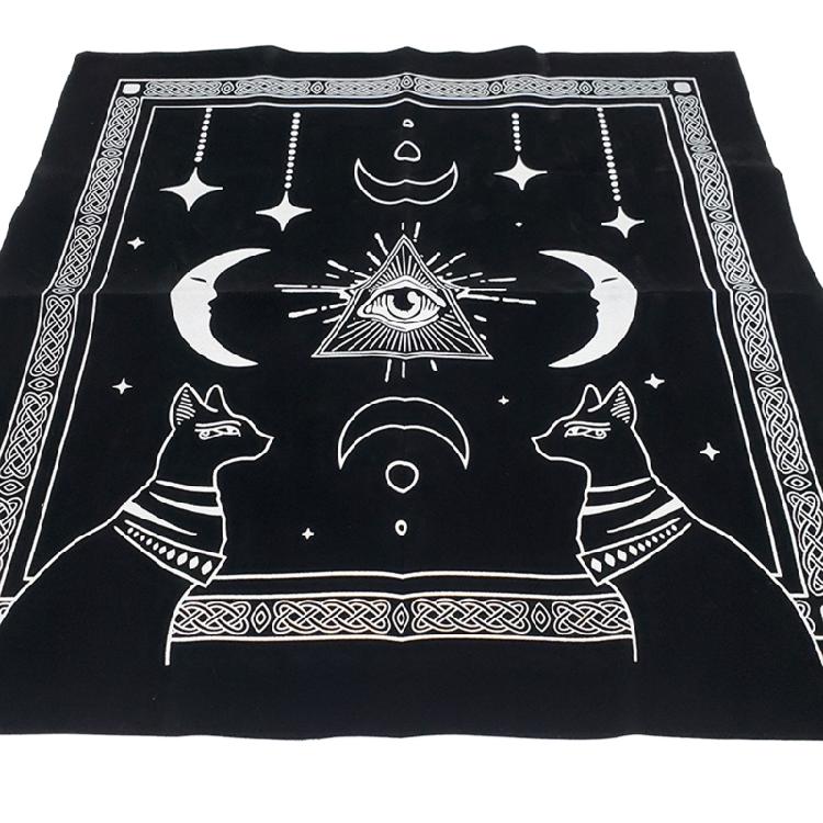Witch Divination Pendulum Divination Tablecloth Mat Board Game Tarot Card Pad