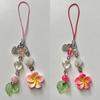 Elegant Phone Chain Cuteness Phone Lanyard Heart Shape Hanging Pendant with Plumeria and Tassels Alloy Texture for Woman