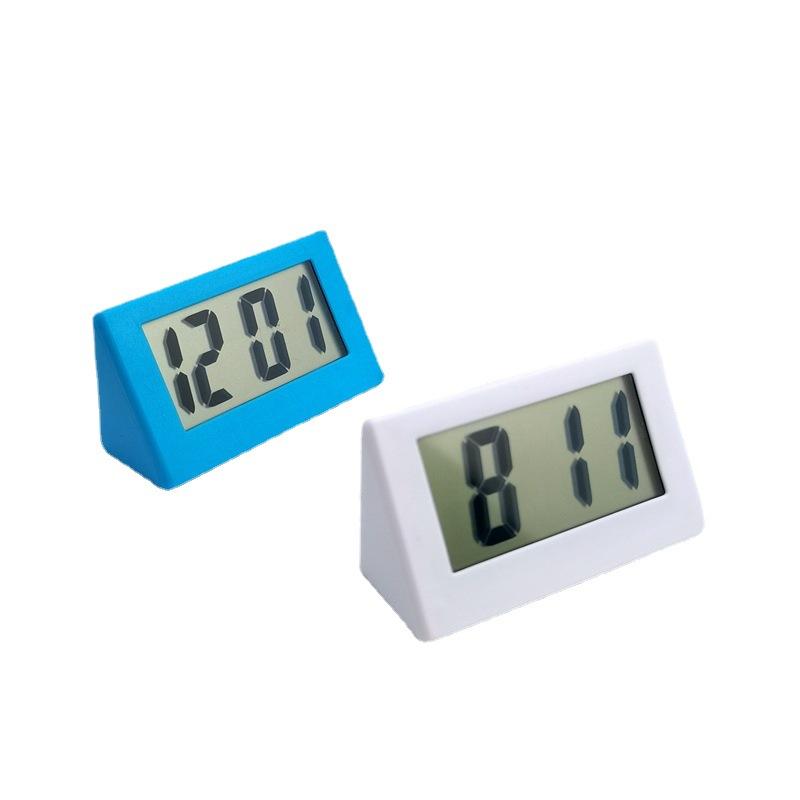 Car Clock Mini Clock Simple Electronic Clock Bedside Clock Promotion Gift Clock Cute Student Clock Small Triangle Clock