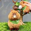 Portachiavi Capibara alla Moda Elegante Colore Fascino Vestito Adorabile Robusto Peluche Ciondolo per Borse e Chiavi Decorazione