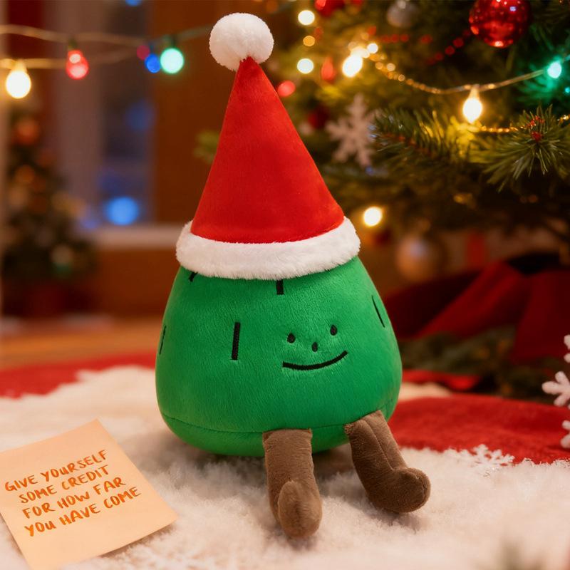 Simulation Christmas Hat Small Pine Doll Plush Toy Fun Small Tree Christmas Tree Doll Doll Ornament