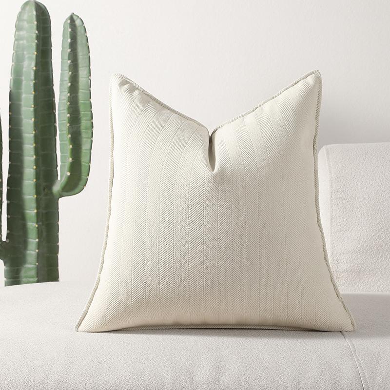 

New Herringbone Edge Sofa Pillow Cushion Cover 45 * 45 (excluding core)