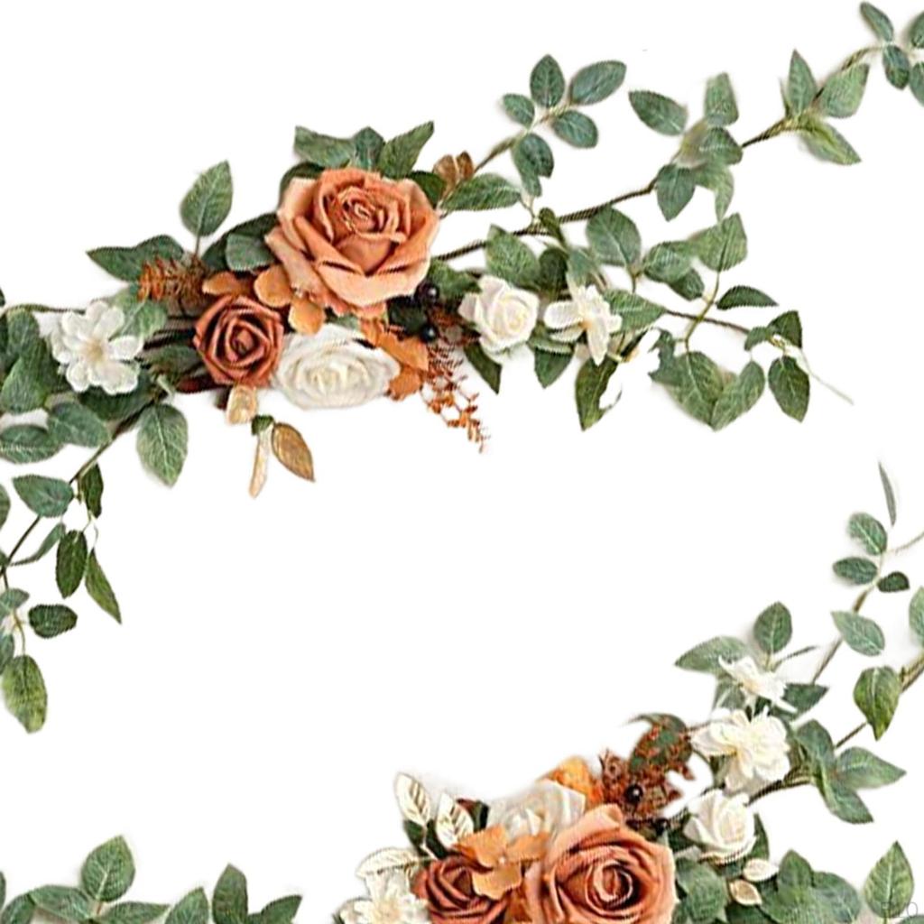 2pcs Wedding Aisle Chair Decorations, Artificial Rose Floral Back Flower Pew Flowers