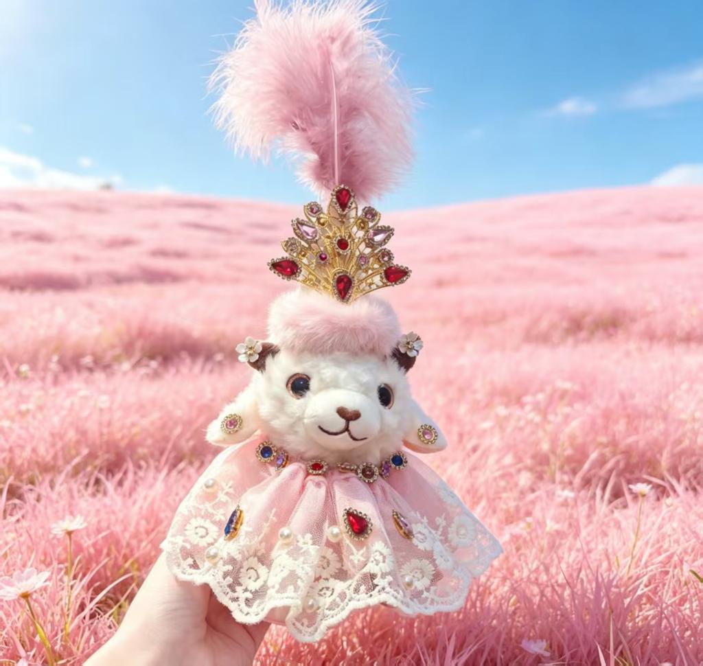 Cute Sheep Plush Keychain Doll, Mini Lamb Stuffed Pendant, Soft Bag Hanging Ornament Accessory