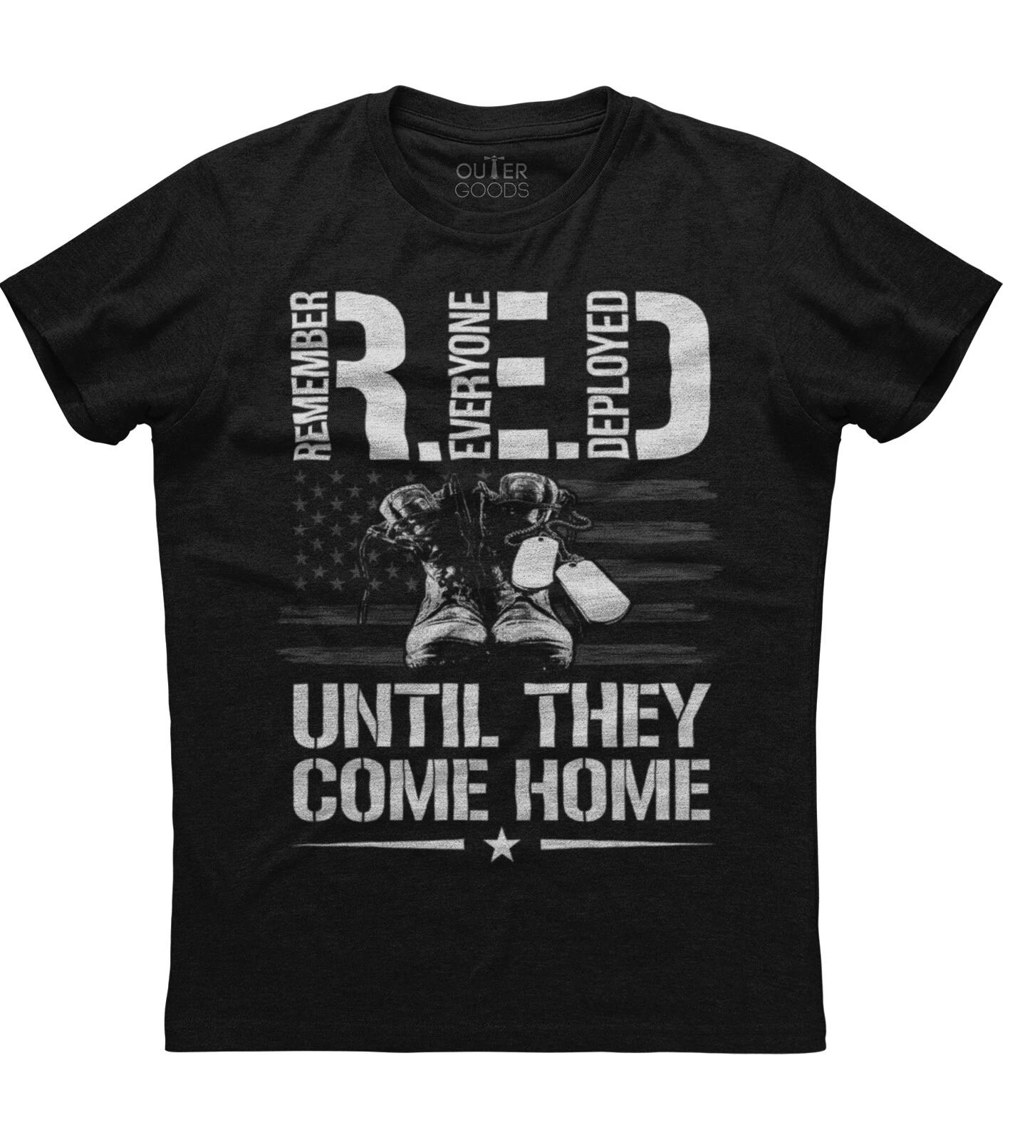 Remember Every One Deployed New Mens Shirt Donald Trump America Flag Patriot Tee S
