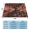 Polynesian Tongan Tapa Design Blanket Cover Flannel Tribal Ultra-Soft Throw Blanket for Bedroom Sofa Bed Rug