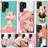 S-Spy Family Anya Hülle für Samsung Galaxy S23 S22 S24 S25 Ultra S21 Plus S20 FE Handyhülle S10 + S10E S25U Druck Hülle