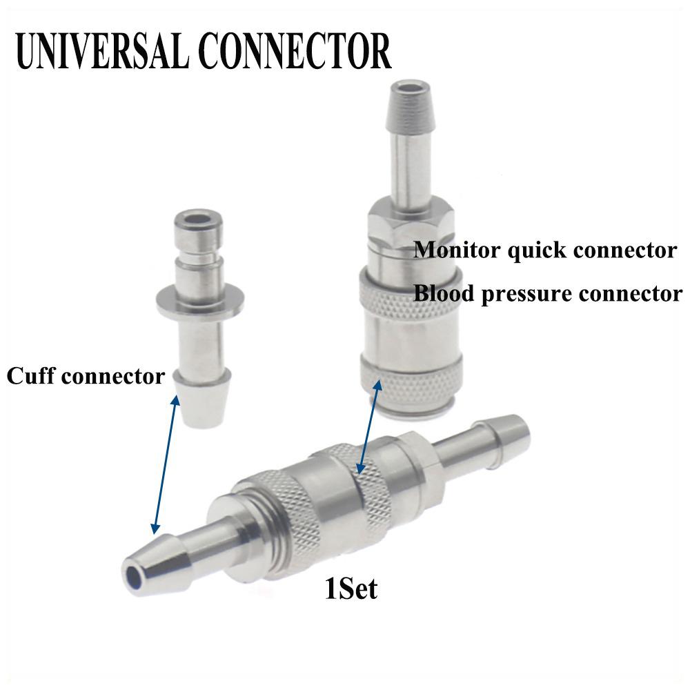 Universeller Schnellanschluss für MEK, Edan, Mindray, Nellcor, Siemens usw. Blutdruckmanschette mit Einzelschlauch, Luftschlauchanschlussstecker