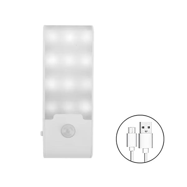 Motion Sensor LED Night Light Rechargeable Night Lamp Bedside Portable Kitchen Cabinet Night Lights for Bedroom Stairs Hallway