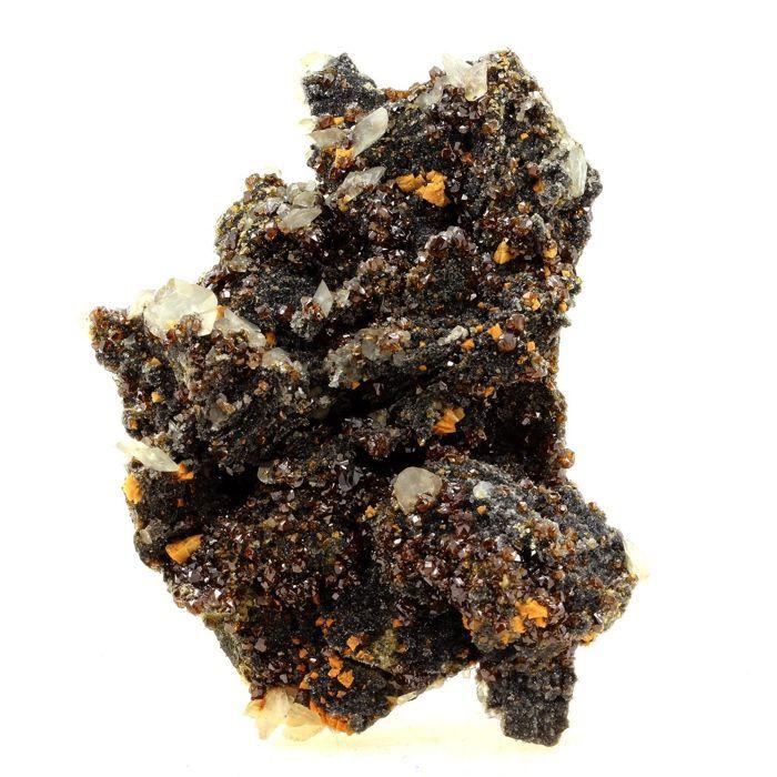 Pierres et Minéraux. Sphalerite + Calcite. 920.0 ct. Mine Troya, Pays Basque, Espagne.