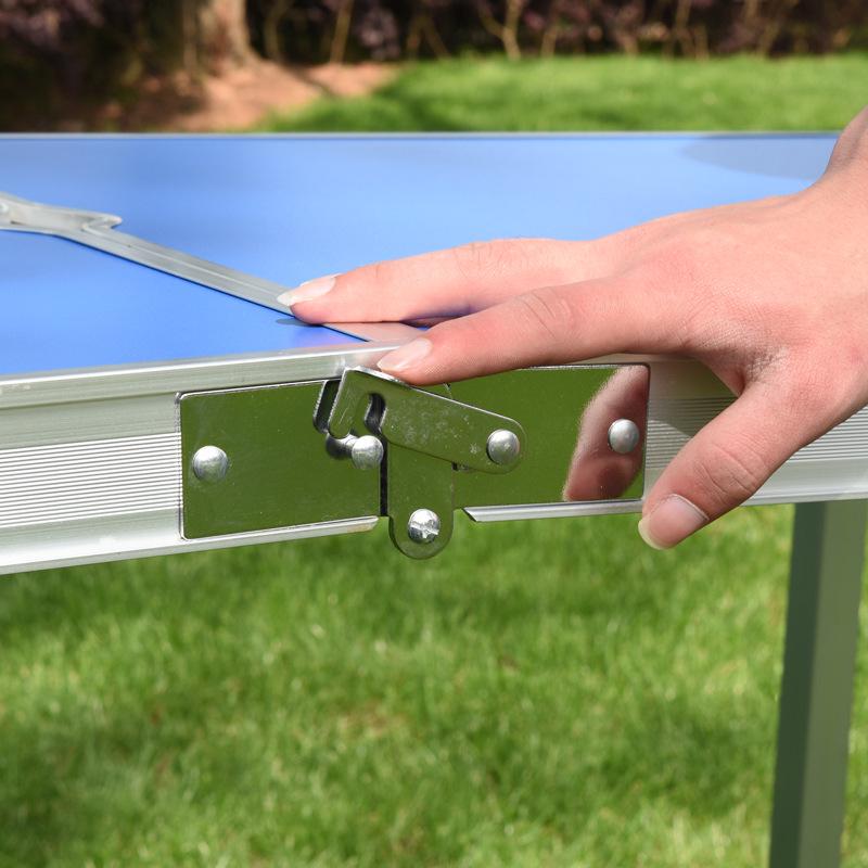 Portable Foldable Aluminum Table for Outdoor BBQ, Camping & Night Market Stalls
