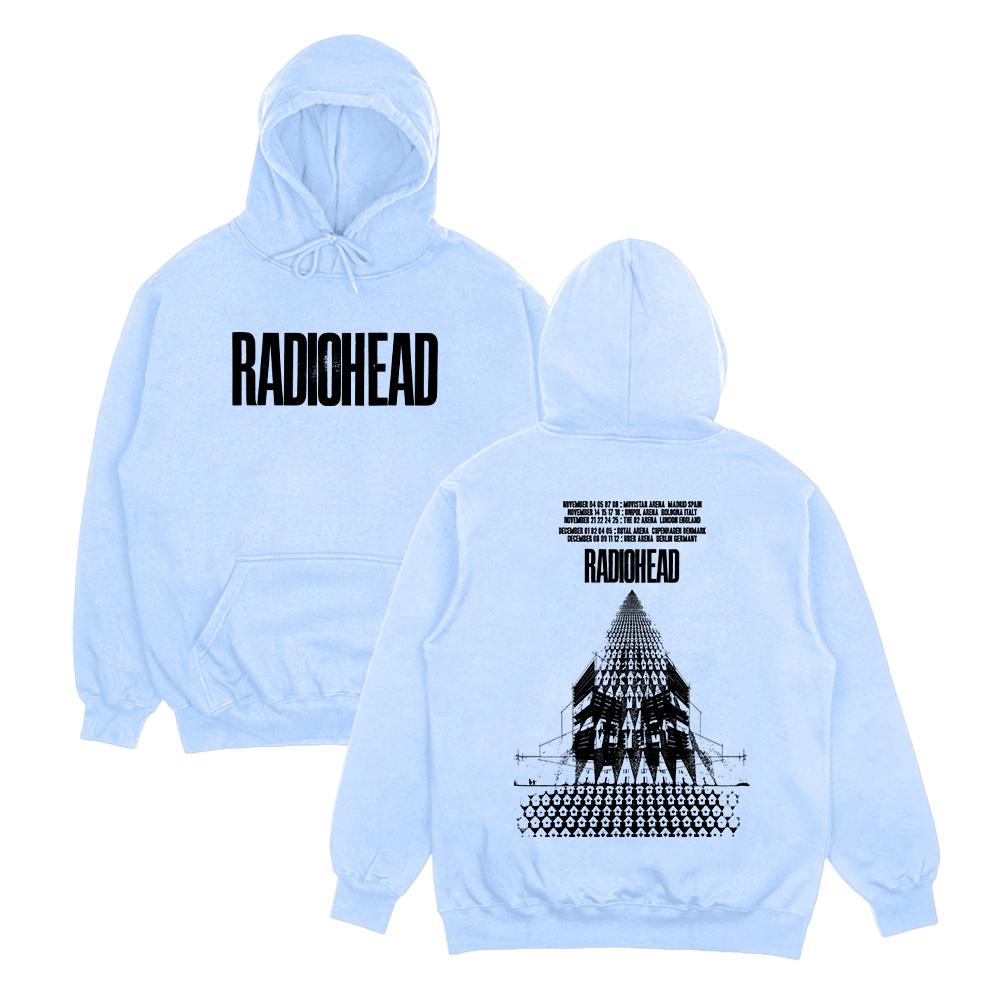 Rock Band Radiohead Hoodies Radiohead Return To The Road European Tour Sweatshirts Hip Hop Oversize Streetwear Unisex Clothing