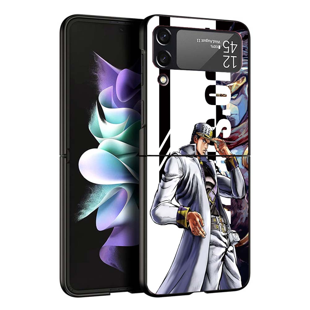 JoJo Bizarre Adventure Anime Phone Case For Samsung Galaxy Z Flip7 Flip6 5G Flip5 Flip4 Flip3 ZFlip 7 6 3 4 5 Shockproof Back Co